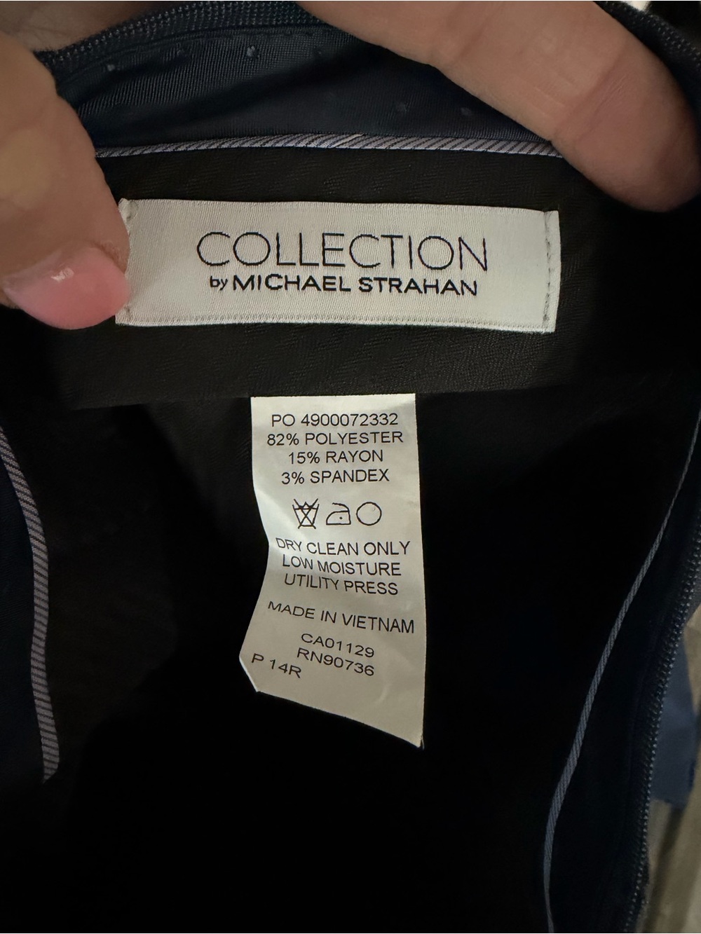 Collection by Michael Strahan Boys Navy Blue Suit Set Blazer & Dress Pants 14R - Picture 5 of 6